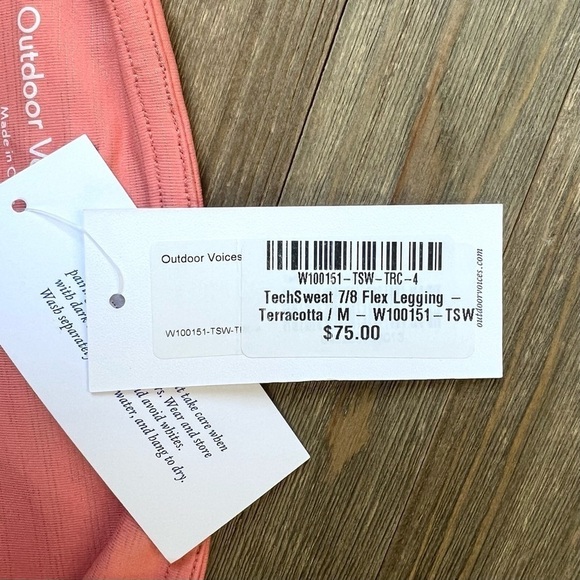 NWT Outdoor Voices TechSweat 7/8 Flex Legging - Picture 7 of 7